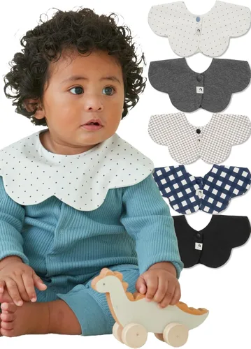 Miniatura 22 de Konny Baby Bib 3/5/7-Pack Set, 360 ° Rotate, Soft and Absorbent Drooling for Toddler Boys Girls Baby Essentials
