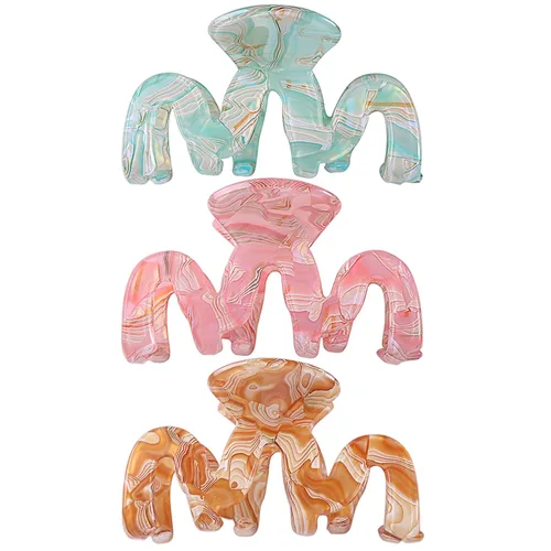 Miniatura 11 de Pinzas de garra para el cabello - Pinza de 3.35 pulgadas para mujeres con cabello grueso - Accesorios para mujeres y niñas - 3 piezas de pinzas