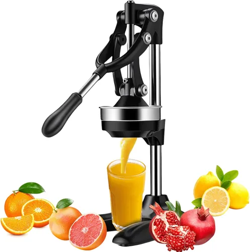Exprimidor de hierro fundido actualizado 2026, exprimidor manual de cítricos de cocina, exprimidor de lima grande de acero inoxidable, exprimidor de