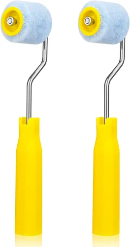 Miniatura 8 de 2 rodillos de pintura de espuma para retoque de bordes o esquinas, extra pequeños, herramienta de pintura para resultados de pintura profesional