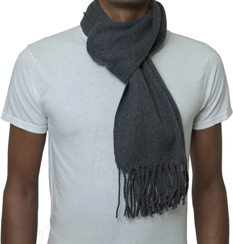 Miniatura 25 de Alpine Swiss Bufanda a cuadros para hombre, ultra suave, chal de invierno, cálido, ligero, para clima frío