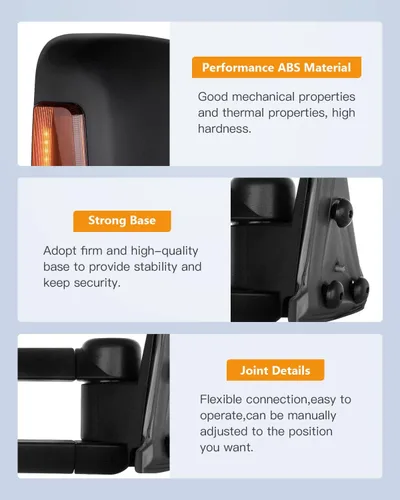 Miniatura 6 de Espejos de remolque compatibles con Chevy Silverado 3500/Suburban 1500/2500 Tahoe 1500 HD 2003-2006 para Chevy Silverado 3500/Suburban 1500HD