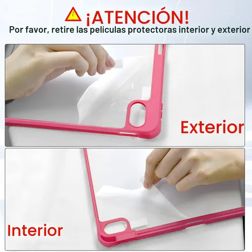Miniatura 8 de OKP Funda para iPad de 11ª generación de 11 pulgadas (A16) 2025, para iPad de 10.9 pulgadas de 10.ª generación 2022, funda protectora delgada y Rosa