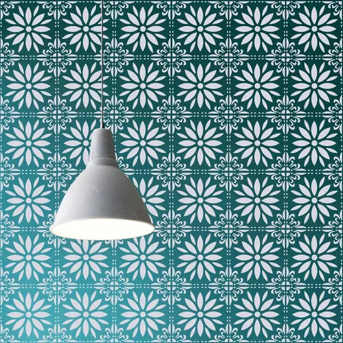 Miniatura 5 de Plantillas de azulejos de piso, plantilla de piso de concreto reutilizable, plantilla de mandala, plantilla de girasol para pintar pisos, azulejos