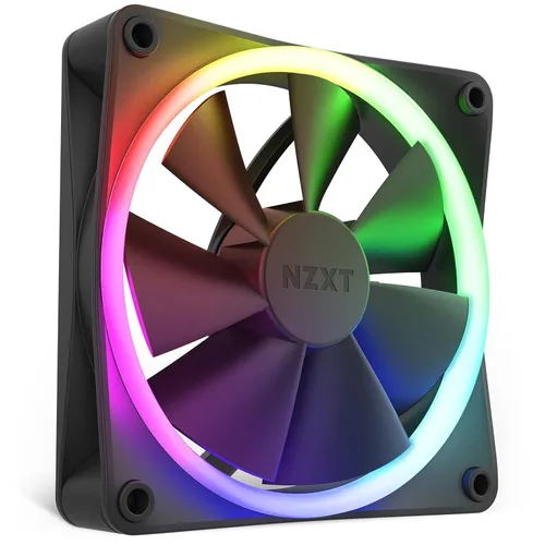 Miniatura 11 de NZXT F120 RGB Paquete Triple – 3 x ventiladores RGB PWM de 120 mm para PC con controlador RGB – Alto flujo de aire, bajo ruido – Rodamiento