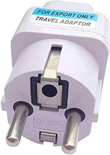 Miniatura 3 de ANRANK UE3360AK 2 Paquetes Universal AU US UK UK a UE Europa Plug AC 250V Power Travel Adapter Blanco