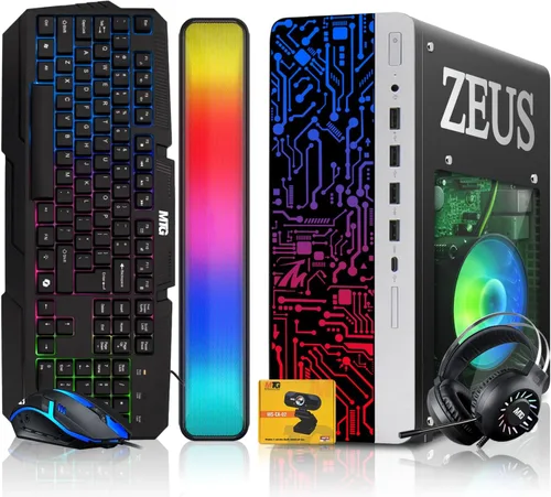 Miniatura 10 de TechMagnet PC de escritorio para juegos, Intel i7 6ª generación, Zeus Pro 4, GT 1030, ARGB de RAM de 16 GB, SSD de 1 TB + disco duro de 2 TB