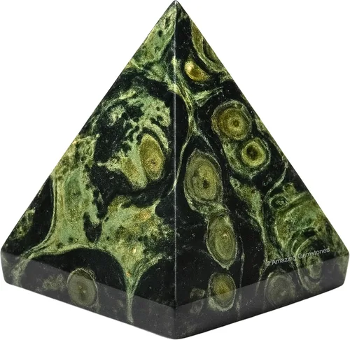 Miniatura 85 de Piedras Curativas de Cristal de Pirámide de Cuarzo Claro de Amazing Gemstone - Figura de Gran Pirámide de 2" de Piedra Natural para Meditación