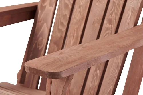 Miniatura 8 de Havemies Silla Adirondack plegable de madera de gran tamaño con respaldo premontado y tabla de asiento, silla de patio de madera para jardín, patio
