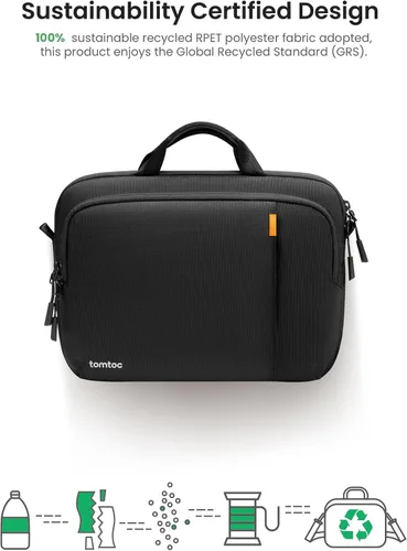 Miniatura 9 de tomtoc estuche de transporte 360 para laptop de 14 pulgadas MacBook Pro M5/M4/M3/M2/M1 Pro/Max A3434 A3112 A3401 A3185 A2992, bolsa de hombro