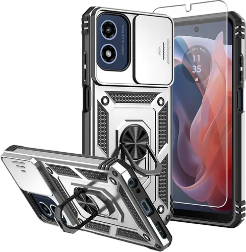 Miniatura 8 de Funda para Moto G 5G 2023, [No para la versión 2022] con protectores de pantalla y cubierta de cámara, [Grado militar] cubierta probada contra