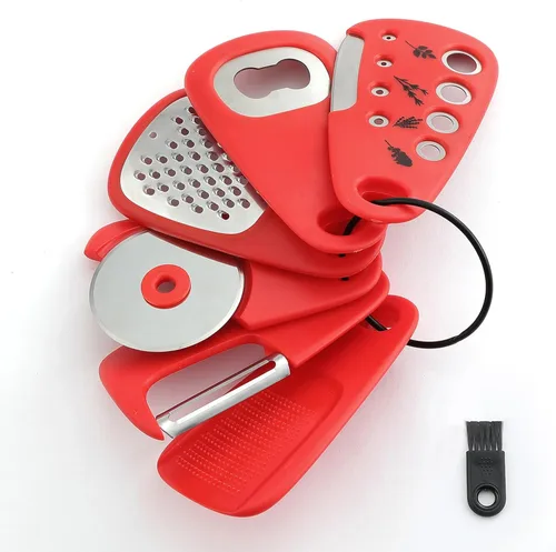 Miniatura 11 de 2 Pack Kitchen Gadgets Set 12 Pieces, Space Saving Cooking Tools Kitchen Accessories-Garlic Grinder, Cheese Grater, Vegetable Peeler, Pizza Cutter
