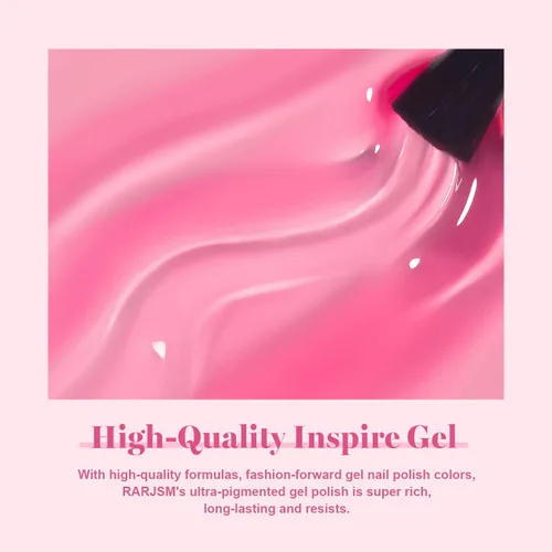 Miniatura 6 de RARJSM Esmalte de Uñas en Gel Nude Transparente Rosa Saludable Claro Esmalte de Uñas en Gel Nude Transparente Rosa Intenso Gelatinoso Barniz de Uñas