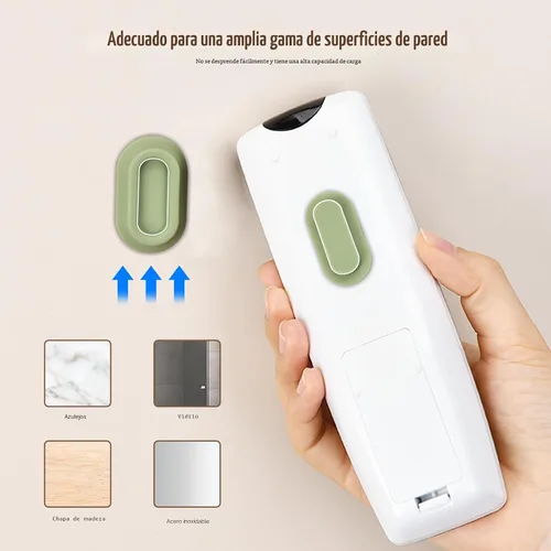 Miniatura 6 de XYOFUN Soporte magnético para control remoto de pared, 4 unidades, organizador autoadhesivo sin taladros para aire acondicionado y controles remotos