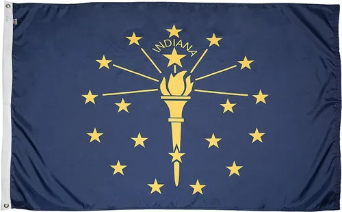 Miniatura 24 de FlagSource Bandera del estado de nailon de Iowa, fabricada en los Estados Unidos, 4 x 6 pies Iowa 4x6