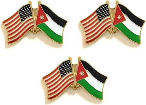 Miniatura 71 de 3 Pines de solapa con banderas de Estados Unidos y países internacionales, paquete de 3 pines dobles con diseño de banderas de Estados Unidos