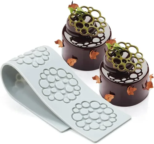 Miniatura 18 de Moldes de Silicona de Hojas Huecas Moldes de Chocolate Corazón de Enamorados Geometría Molde de Silicona 3D Chocolate Dulces Molde de Hojas