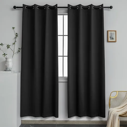 Miniatura 71 de YGO - Cortinas verdes de 183 cm de ancho por 213 cm de largo para dormitorio - Cortinas opacas con ojales en la parte superior, extra anchas