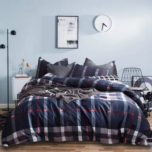Miniatura 33 de Houseri - Juego de edredón azul, tamaño Queen, ropa de cama para mujeres y niñas, juego de edredón de color azul claro, tamaño Queen, para niños