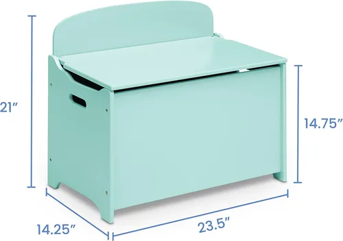 Miniatura 5 de Delta Children MySize Deluxe - Caja de juguetes, color menta