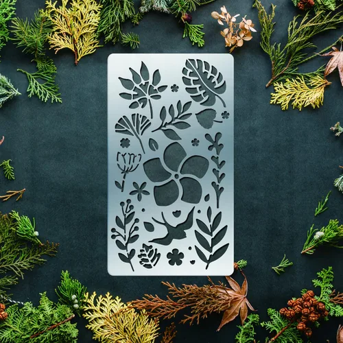 Miniatura 6 de BENECREAT 4 plantillas de metal con números del alfabeto de 4 x 7 pulgadas, plantilla de acero de 4 estilos para tallado de madera, dibujos