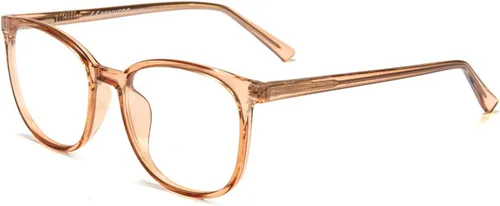 Miniatura 8 de FONHCOO - Lentes con bloqueo de luz azul de moda, redondos, TR90, transparentes, gafas anti UV para computadora para mujeres y hombres Verde oscuro