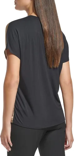 Miniatura 4 de Tommy Hilfiger Blusa de trabajo de manga corta para mujer