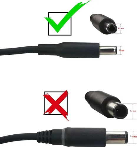 Miniatura 2 de Dell Cargador para portátil Inspiron Adaptador de corriente de 65W 4.5mm punta AC genuino para Inspiron 13 14 15 3000 5000 7000 Serie 5558 5755 3147