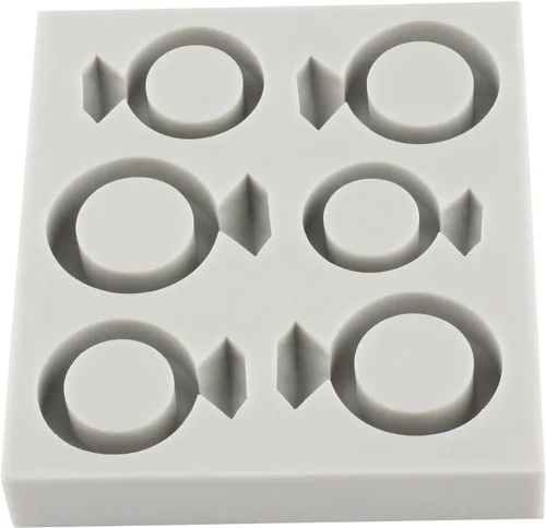 Miniatura 6 de Molde de silicona para anillo de diamante, anillo de compromiso de boda, molde de fondant de chocolate para el día de San Valentín, decoración