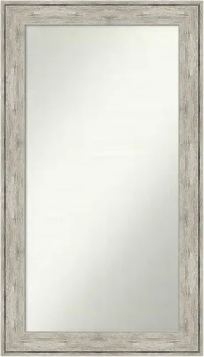 Miniatura 227 de Amanti Art Espejo de baño plateado para sobre fregadero, 28 x 47 pulgadas, espejo rectangular de plata imperial, marco de madera tradicional de gran
