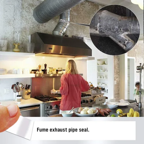 Miniatura 5 de Cinta de tela de fibra de vidrio de papel de aluminio, plateado, buena para HVAC, sellado y parchado de conductos de aire caliente y frío