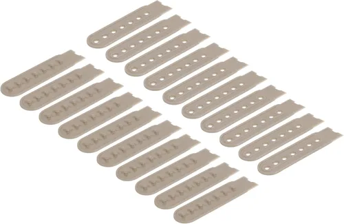 Miniatura 28 de uxcell Tapa de correa Snapback, agujeros de plástico ajustable sombrero broche hebilla reemplazo para reparación de tapas