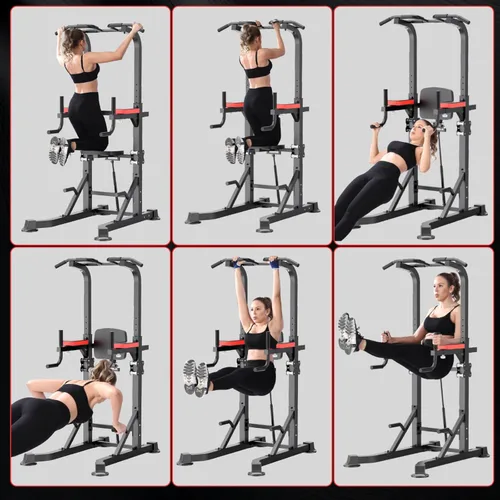 Miniatura 7 de K KiNGKANG Power Tower Dip Station, Multi-Function Assistive Trainer Pull Up for Home Gym Muscle Building and Beginner Exercises,Load 450LBS Negro