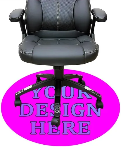 Miniatura 57 de Tapete redondo personalizado para silla de escritorio de oficina, diseño de tu propio logotipo de foto, texto, alfombrillas circulares