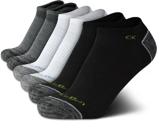 Miniatura 162 de Calvin Klein Calcetines para hombre, mezcla de algodón, acolchados, sin talla, forro de calcetines atléticos (6 unidades)