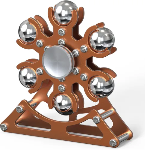 Miniatura 9 de Juguetes de escritorio-Fidget-Toys Norias-Fidget-Spinner: Spinner cinético de metal 4 minutos, juguete EDC, gadgets geniales para la escuela