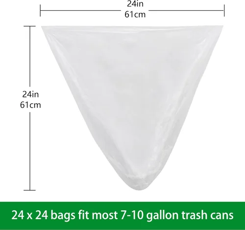 Miniatura 5 de TYPLASTICS Bolsas de basura al por mayor de 1000 unidades de 7 a 10 galones en rollo perforado, pequeñas bolsas de basura para oficina, baños