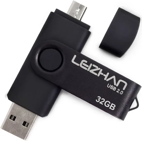 Miniatura 11 de 32 GB OTG USB Flash Drive 64 gb128gb Pendrive de metal para teléfono inteligente Android Micro USB Pen Drive USB 2.0 para Samsung, Huawei, Púrpura