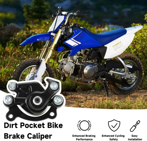 Miniatura 2 de FVRITO Pinza de freno de disco delantera con pastillas de freno compatible con SYX Moto 50cc Dirt Bike SSR X-Pro Mototec Coolster Apollo 47cc 49cc 2
