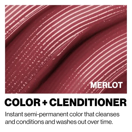 Miniatura 3 de Keracolor Color + Clenditioner - Acondicionador 3 en 1 para depositar color, limpia y acondiciona suavemente, color de cabello Merlot