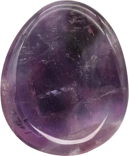Miniatura 10 de Fekuar Piedra de cristal de jaspe kambaba natural, piedra de preocupación para el pulgar, tallada a mano, piedras de bolsillo de lágrima de cristal