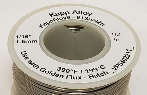 Miniatura 3 de Soldadura de aluminio KappAloy9 de 1/16" de diámetro (mediano)
