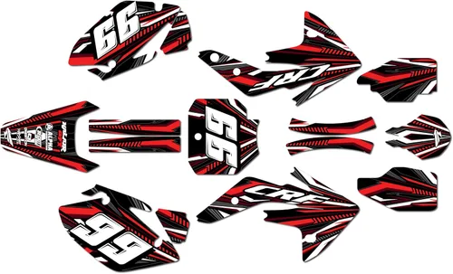 Miniatura 11 de Kit de gráficos Kalair GFX para Honda CRF150R (2007-2023) Serie PRIME Azul 09 Mil - Kit de calcomanías y adhesivos de gráficos personalizados