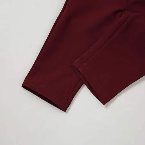 Miniatura 9 de DISAUR - Conjunto de ropa para bebé niño pequeño, 4 piezas de vestido de caballero + chaleco + pantalones + corbatín de algodón