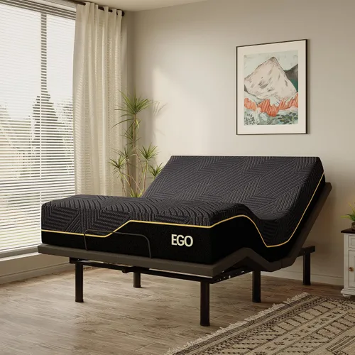 Miniatura 10 de MLILY EGOHOME - Base de cama ajustable individual XL con patas ajustables, base de cama eléctrica plegable de metal con control remoto inalámbrico