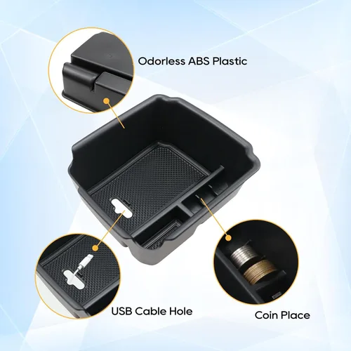 Miniatura 5 de LFOTPP Organizador de consola central compatible con Tiguan 2018-2022 2023 2024 Tiguan/2022 2023 2024 Organizador de consola Taos, bandeja de caja