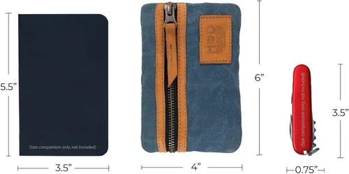 Miniatura 7 de Hide & Drink, Estuche de bolsillo multiherramientas, Bolsa compacta multiusos con cremallera para artículos de diario (EDC), Mini estuche