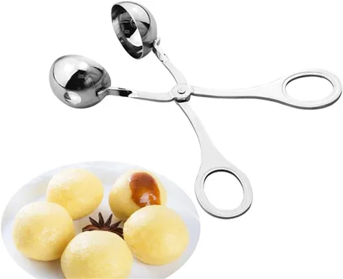 Miniatura 3 de Cocina conveniente fabricante de albóndigas de acero inoxidable relleno albóndigas clip DIY pescado carne arroz bola fabricante de albóndigas molde