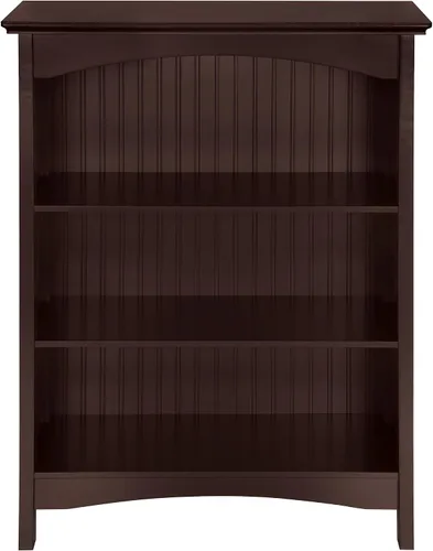 Miniatura 4 de eHemco Estantería de 3 niveles con 2 soportes arqueados, 40 pulgadas, cereza