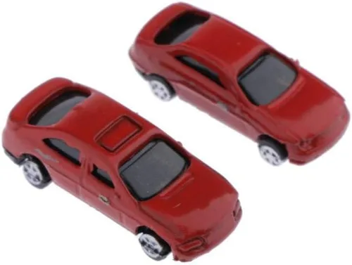 Miniatura 7 de LoveinDIY 30 unidades de autos miniatura surtidos para manualidades de diorama, escala Z 1:200, multicolor